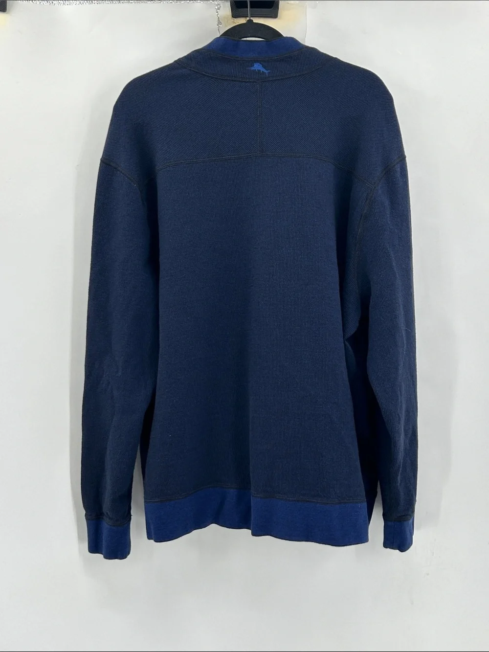 Tommy Bahama Reversible Full Zip Sweater Blue/Black Size XXL